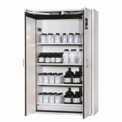 Safety Storage Cabinets S-CLASSIC-90 WD, 4 shelves, bottom collecting sump