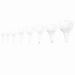 Disposable measuring spoons, PS, white