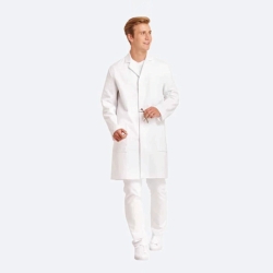 Mens laboratory coats, white