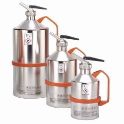 Safety cans, stainless steel