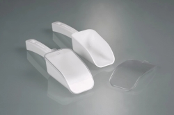Probenschaufeln LaboPlast<sup>®</sup> / SteriPlast<sup>®</sup>, PS, Einweg, mit Deckel